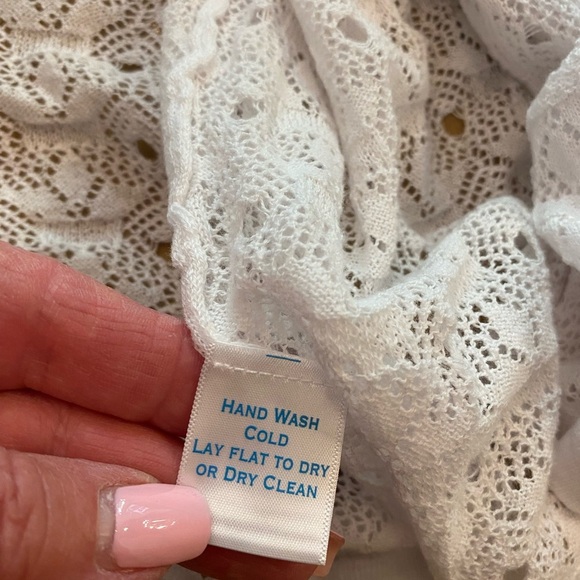 Islefield Women’s White Lightweight Cotton Cardigan New Outerwear size medium - Picture 8 of 12